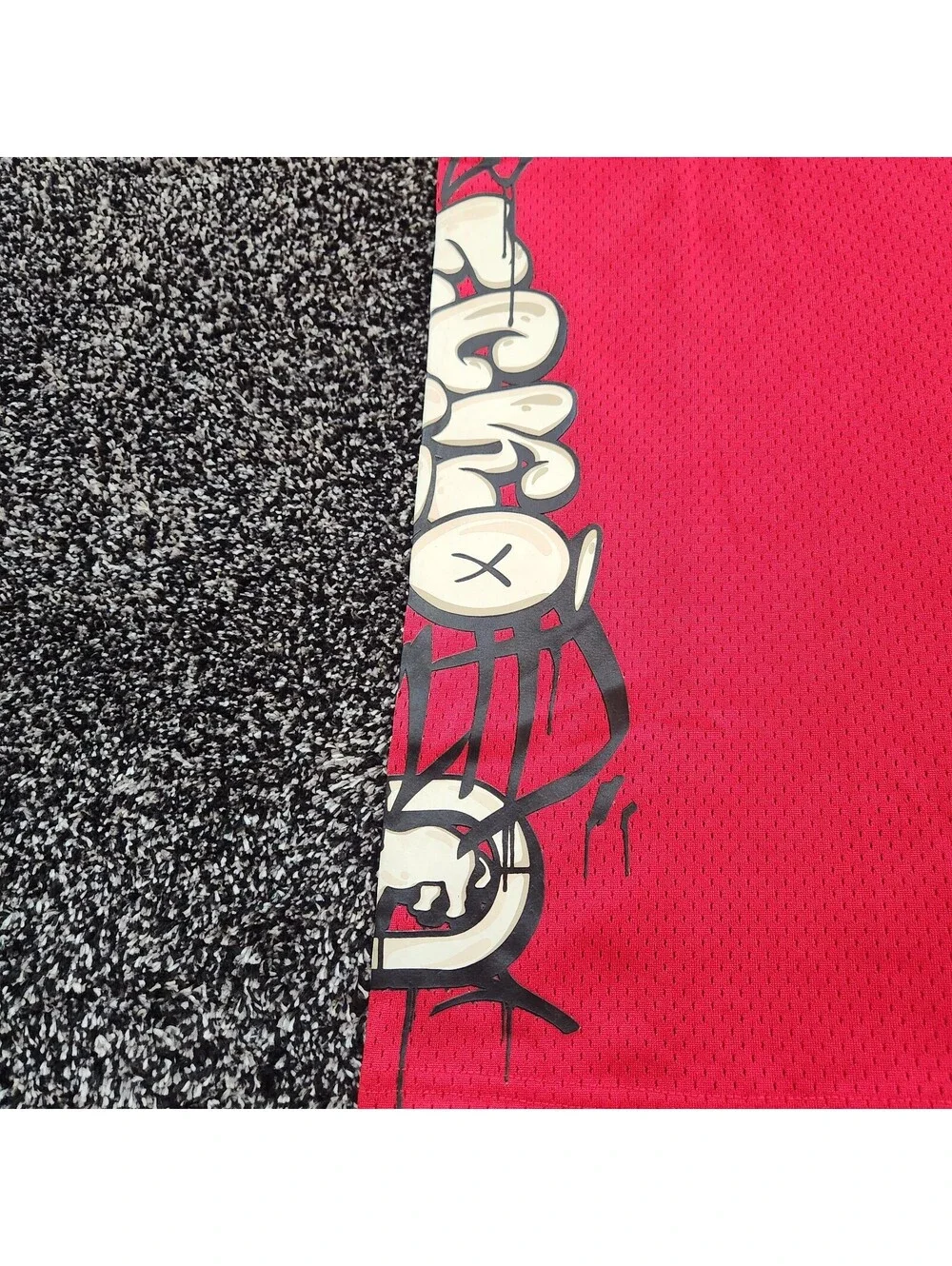 ECKO UNLTD Mesh Jersey T Shirt Mens Medium Red Streetwear Graphic Rhino Y2K NWT